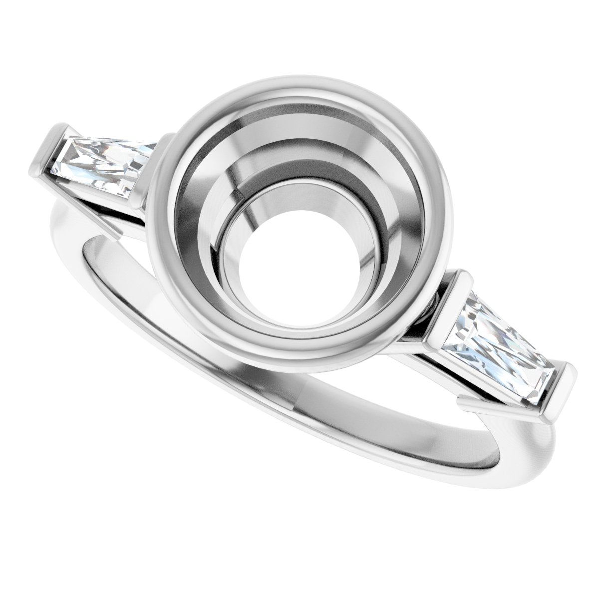 Bezel-Set Engagement Ring