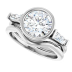 Bezel-Set Engagement Ring