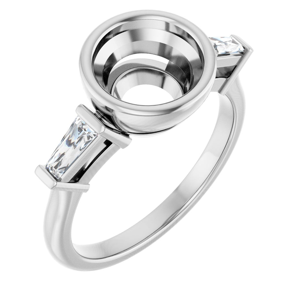 Bezel-Set Engagement Ring