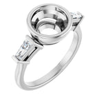 Bezel-Set Engagement Ring