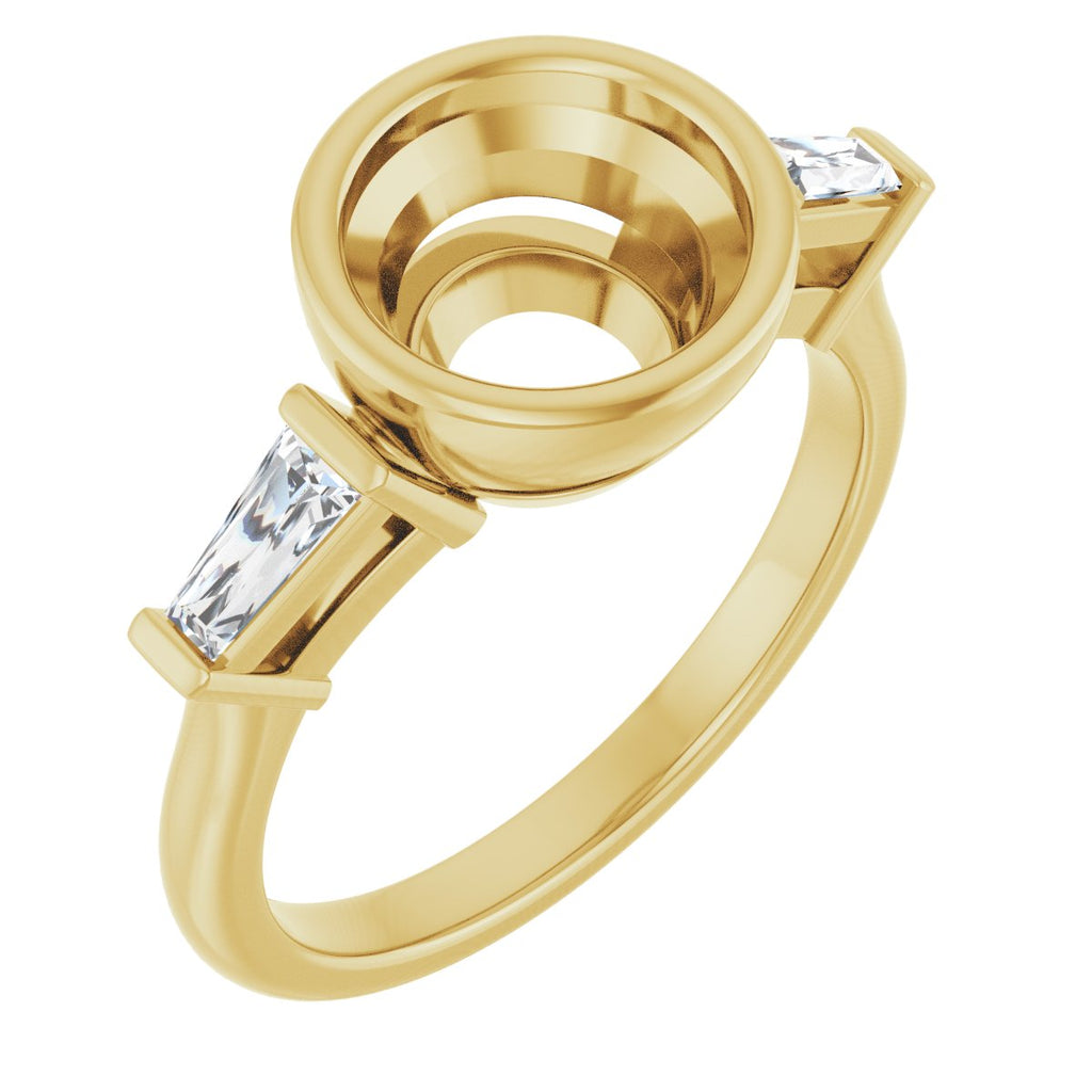 Bezel-Set Engagement Ring
