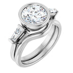 Bezel-Set Engagement Ring