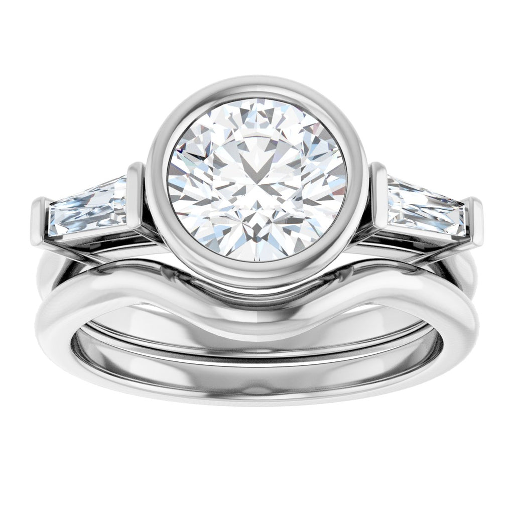 Bezel-Set Engagement Ring