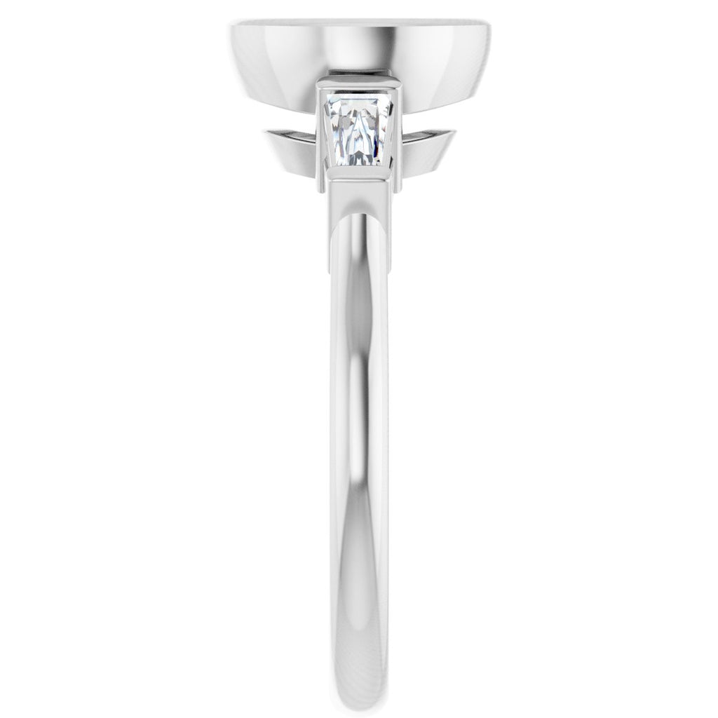 Bezel-Set Engagement Ring