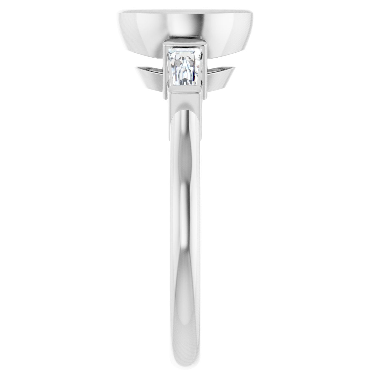 Bezel-Set Engagement Ring