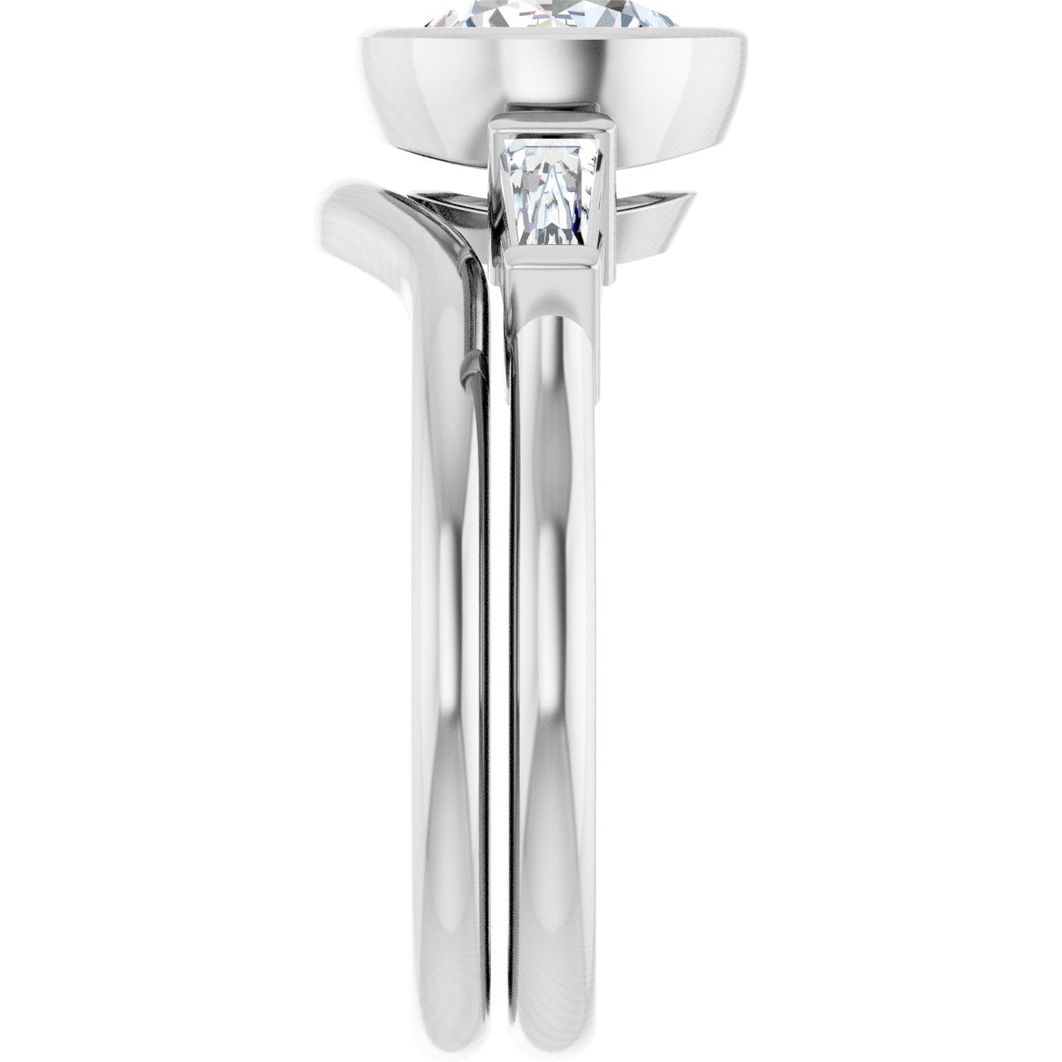 Bezel-Set Engagement Ring