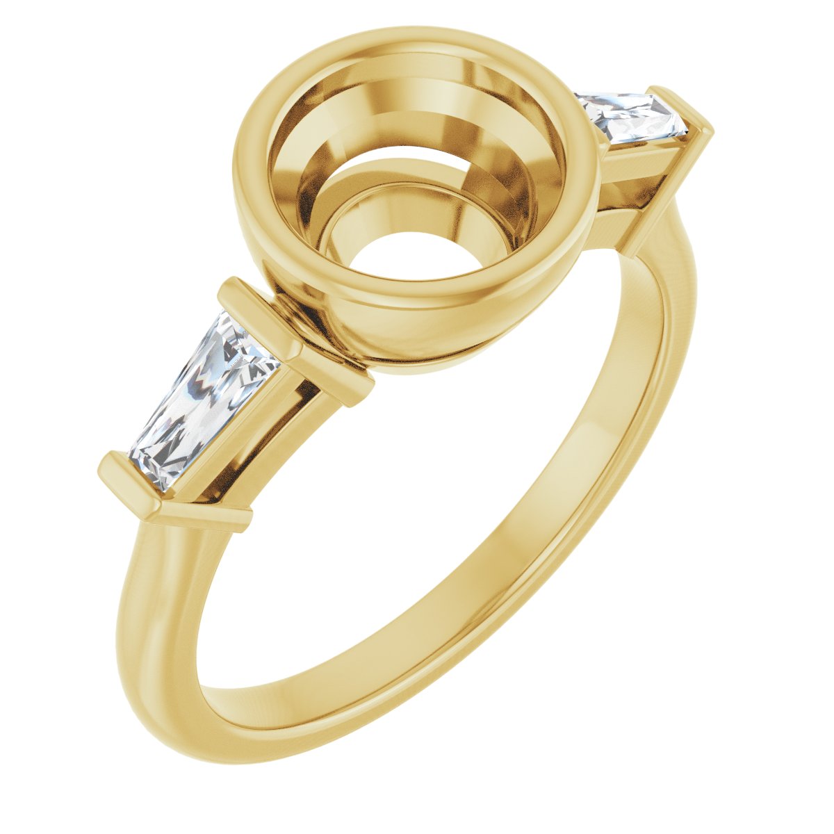 Bezel-Set Engagement Ring