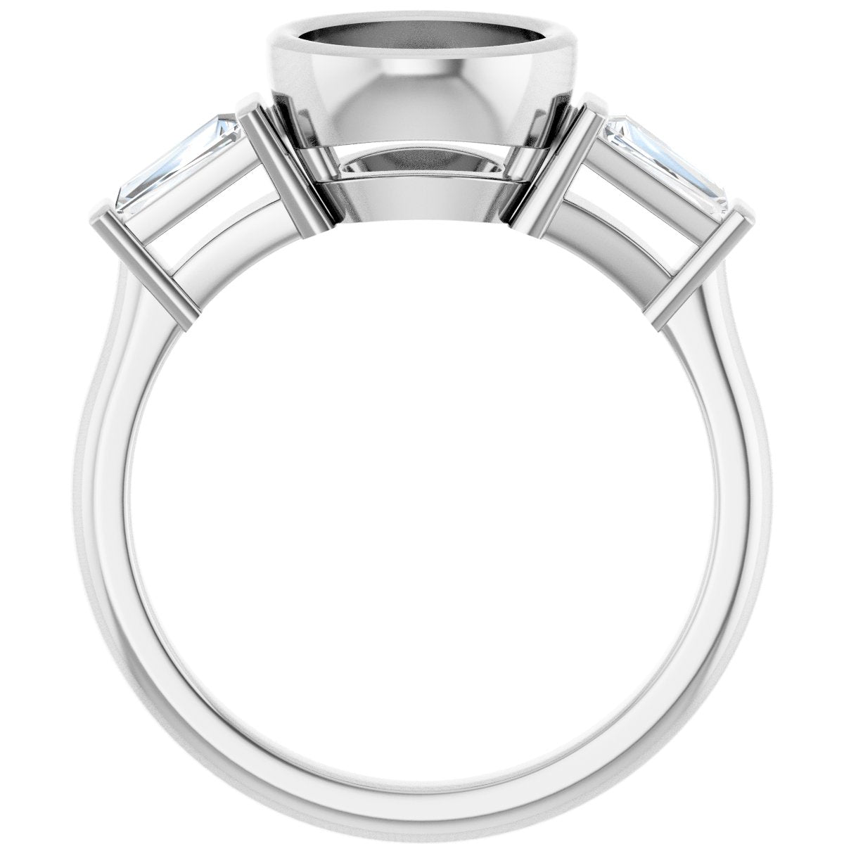 Bezel-Set Engagement Ring