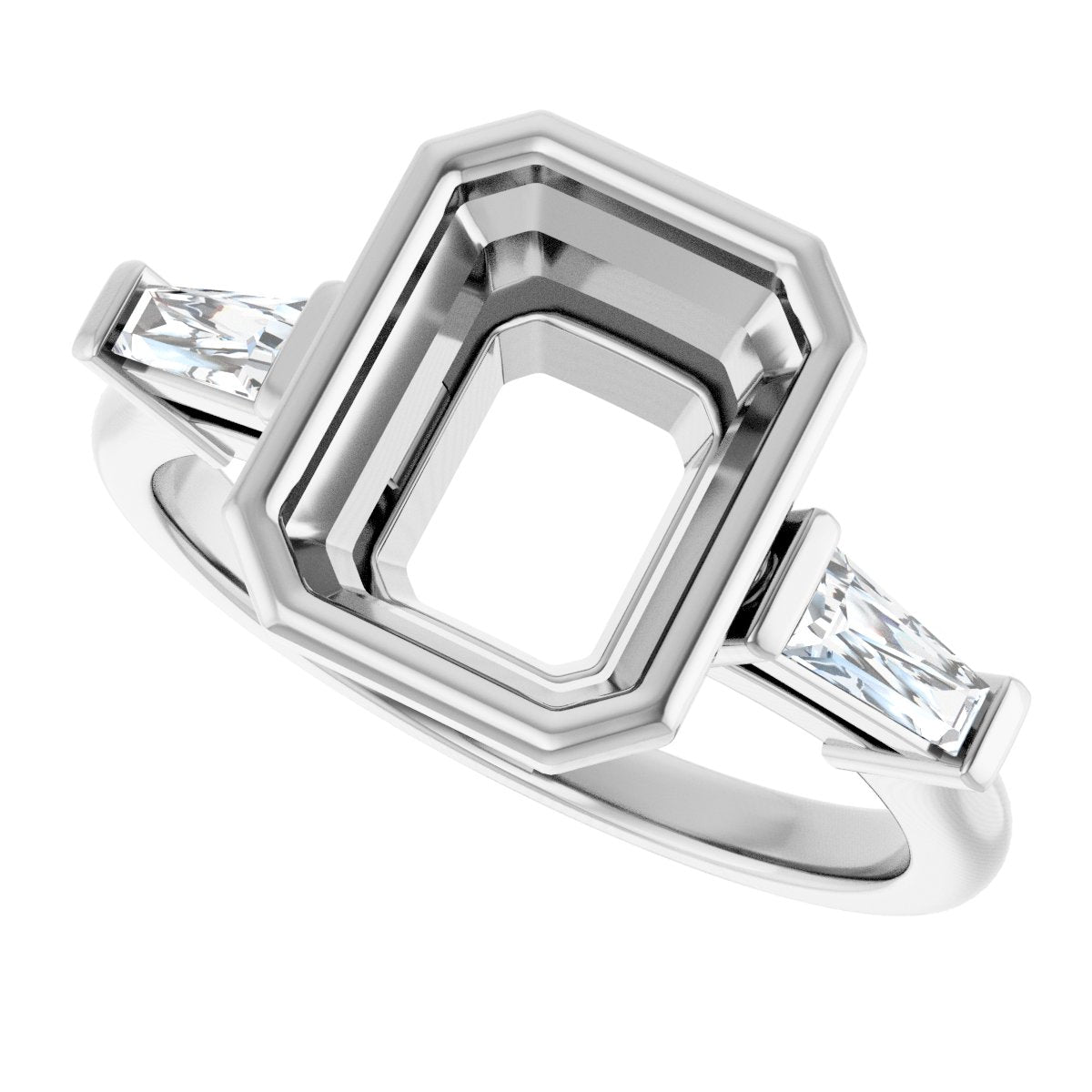 Bezel-Set Engagement Ring
