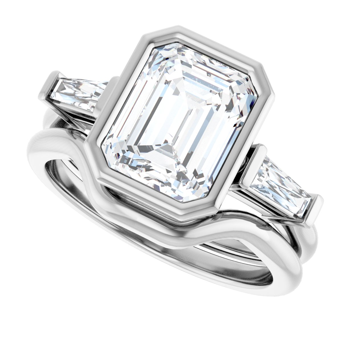 Bezel-Set Engagement Ring