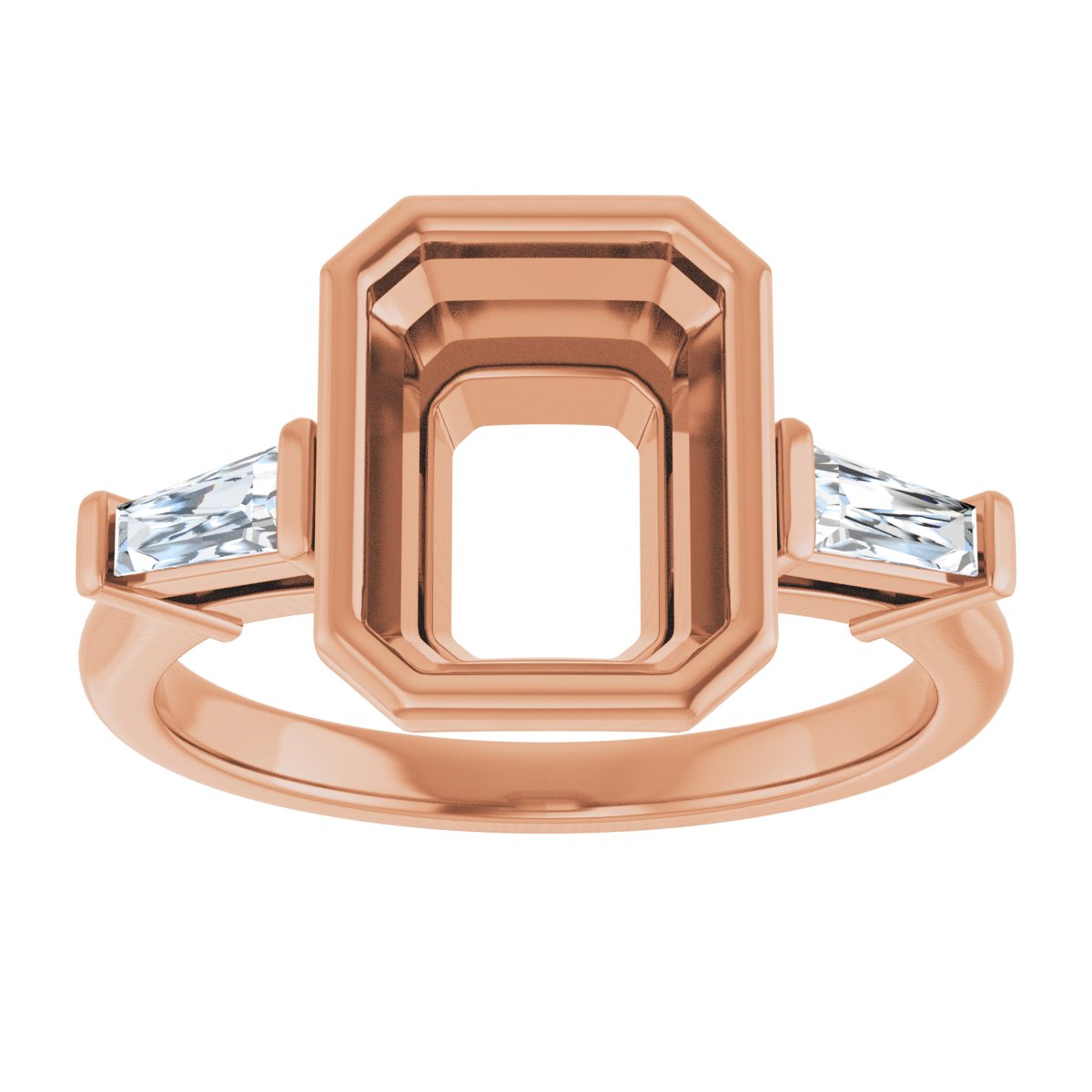 Bezel-Set Engagement Ring