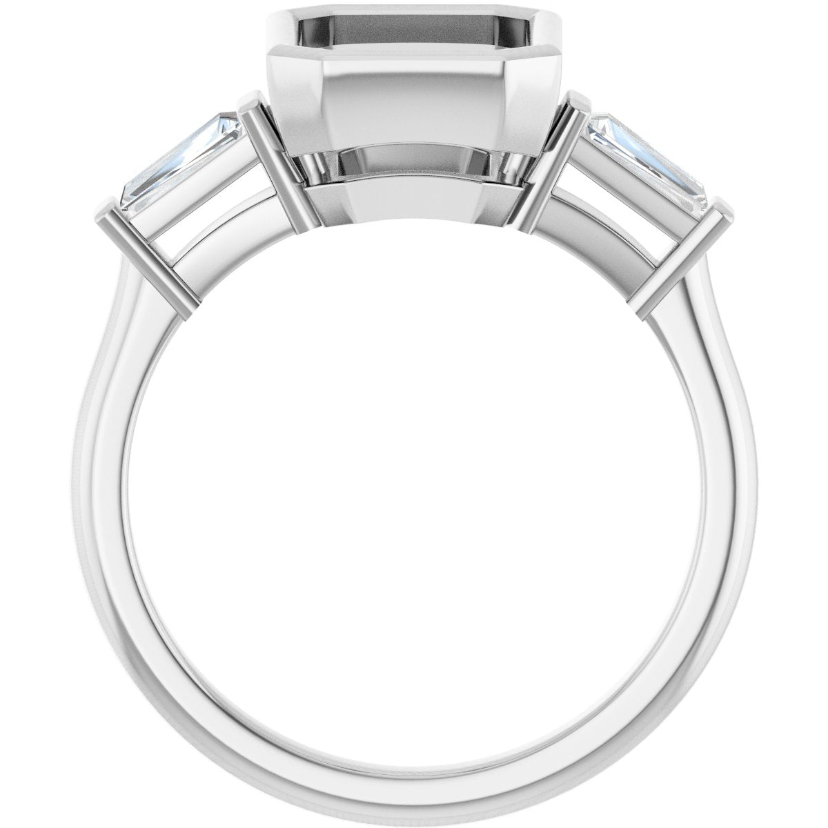 Bezel-Set Engagement Ring