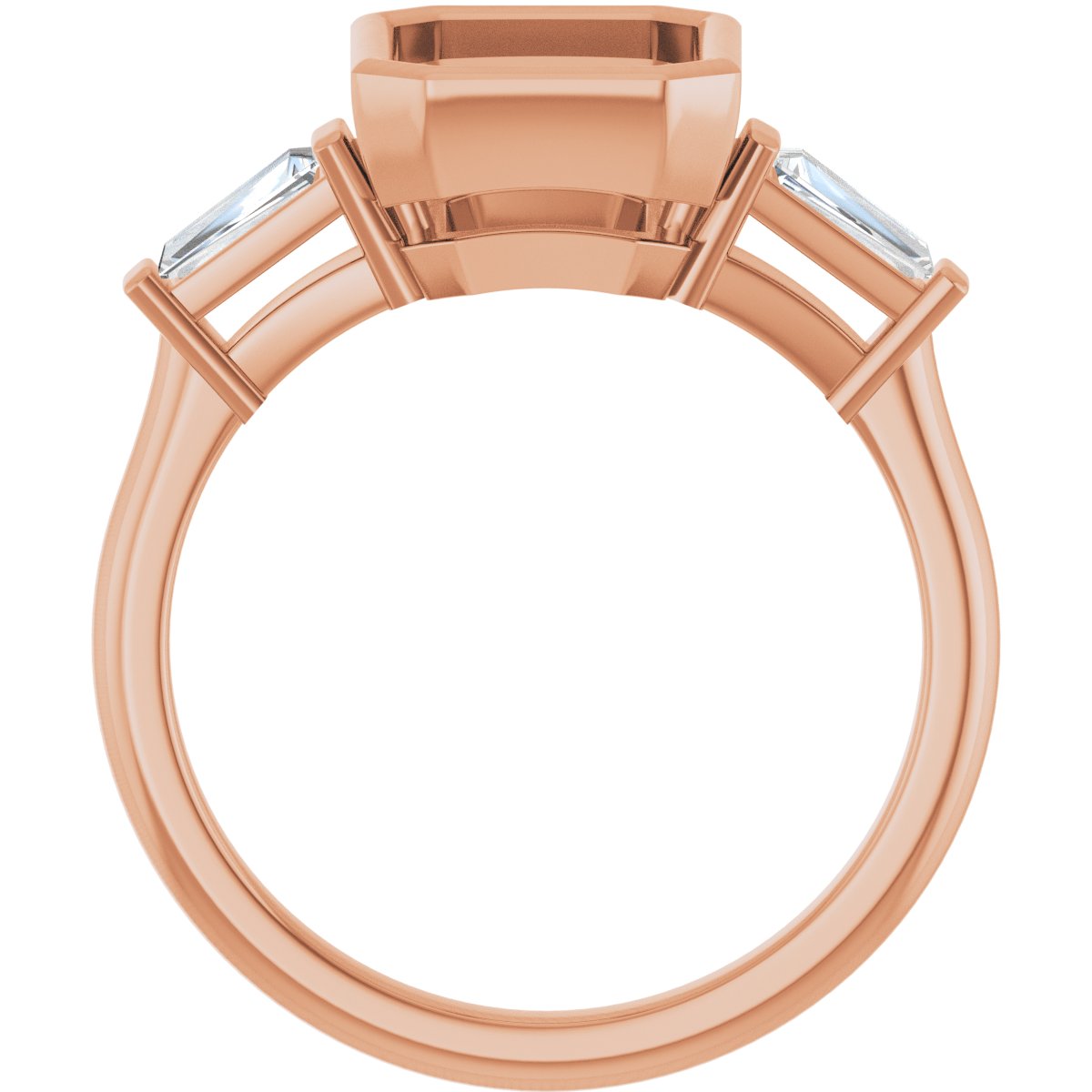 Bezel-Set Engagement Ring