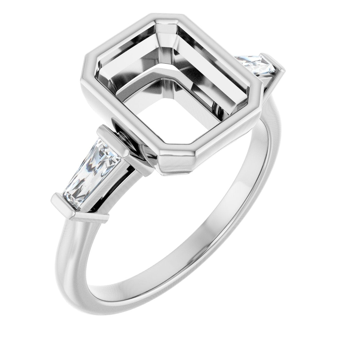 Bezel-Set Engagement Ring