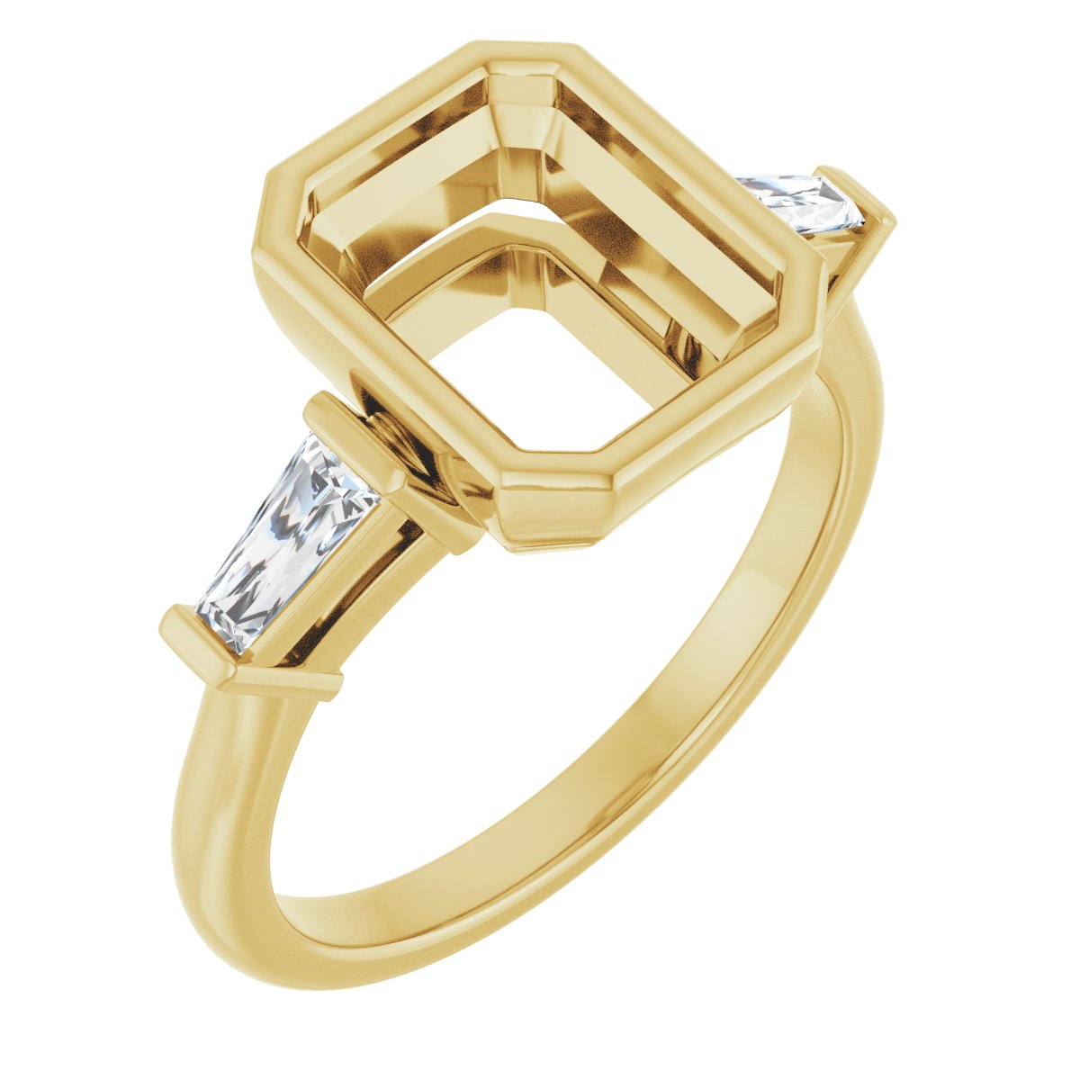 Bezel-Set Engagement Ring