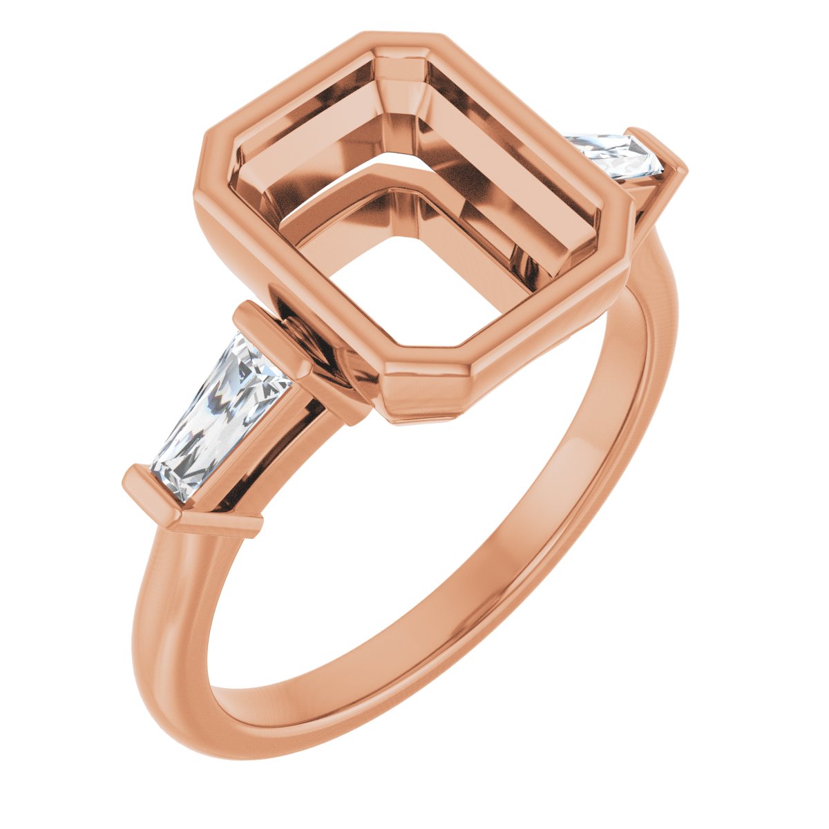 Bezel-Set Engagement Ring