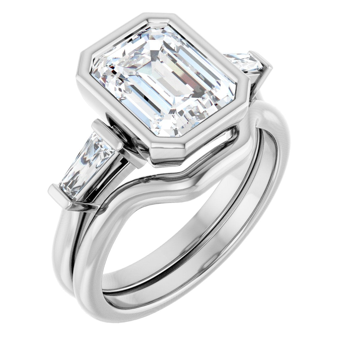 Bezel-Set Engagement Ring