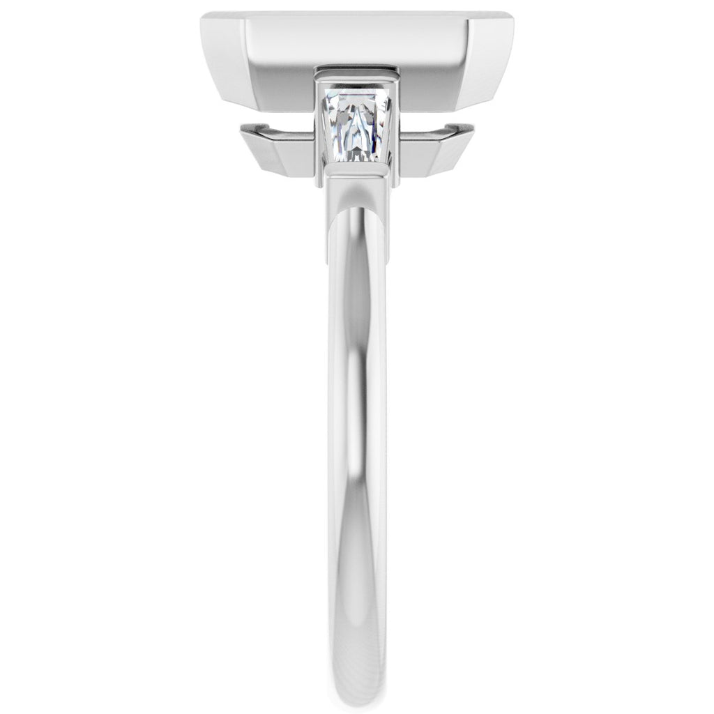 Bezel-Set Engagement Ring