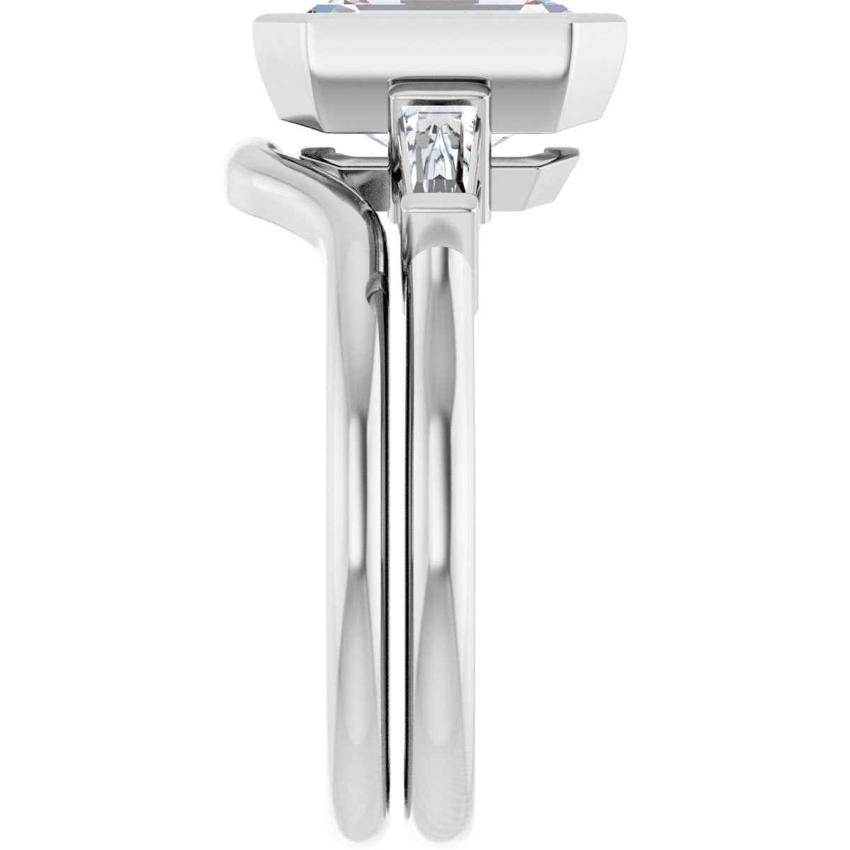 Bezel-Set Engagement Ring