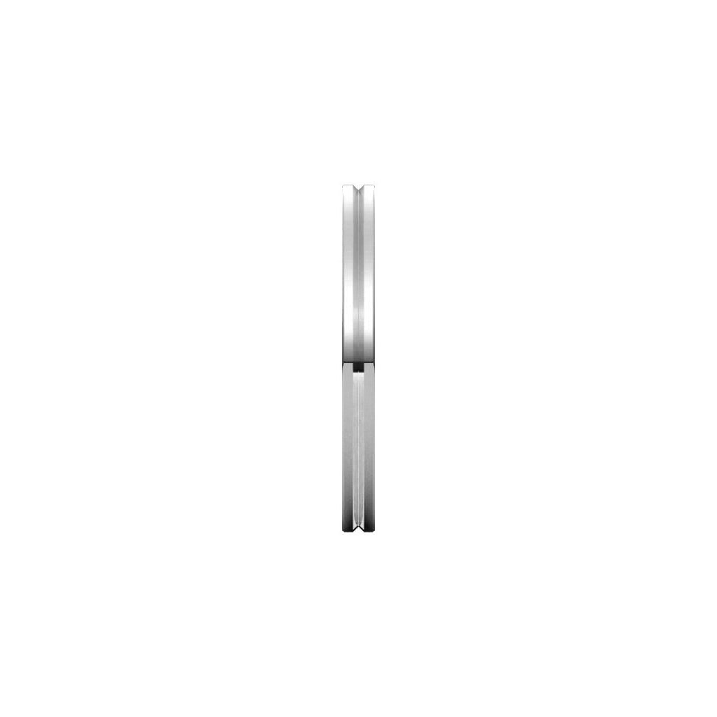 Grooved Comfort-Fit Flat Band