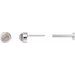 Round Rose-Cut Bezel-Set Earrings