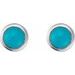 Round Rose-Cut Bezel-Set Earrings