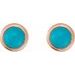 Round Rose-Cut Bezel-Set Earrings