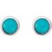 Round Rose-Cut Bezel-Set Earrings
