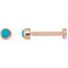 Round Rose-Cut Bezel-Set Earrings