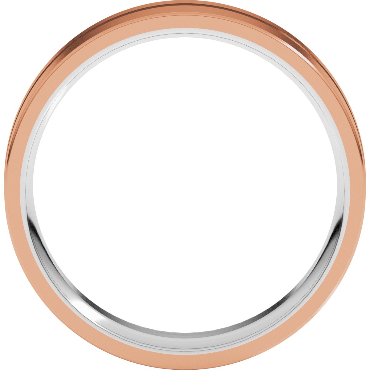 Grooved Comfort-Fit Flat Band