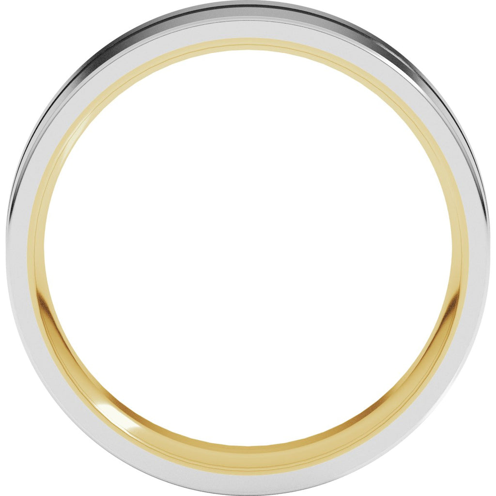 Grooved Comfort-Fit Flat Band