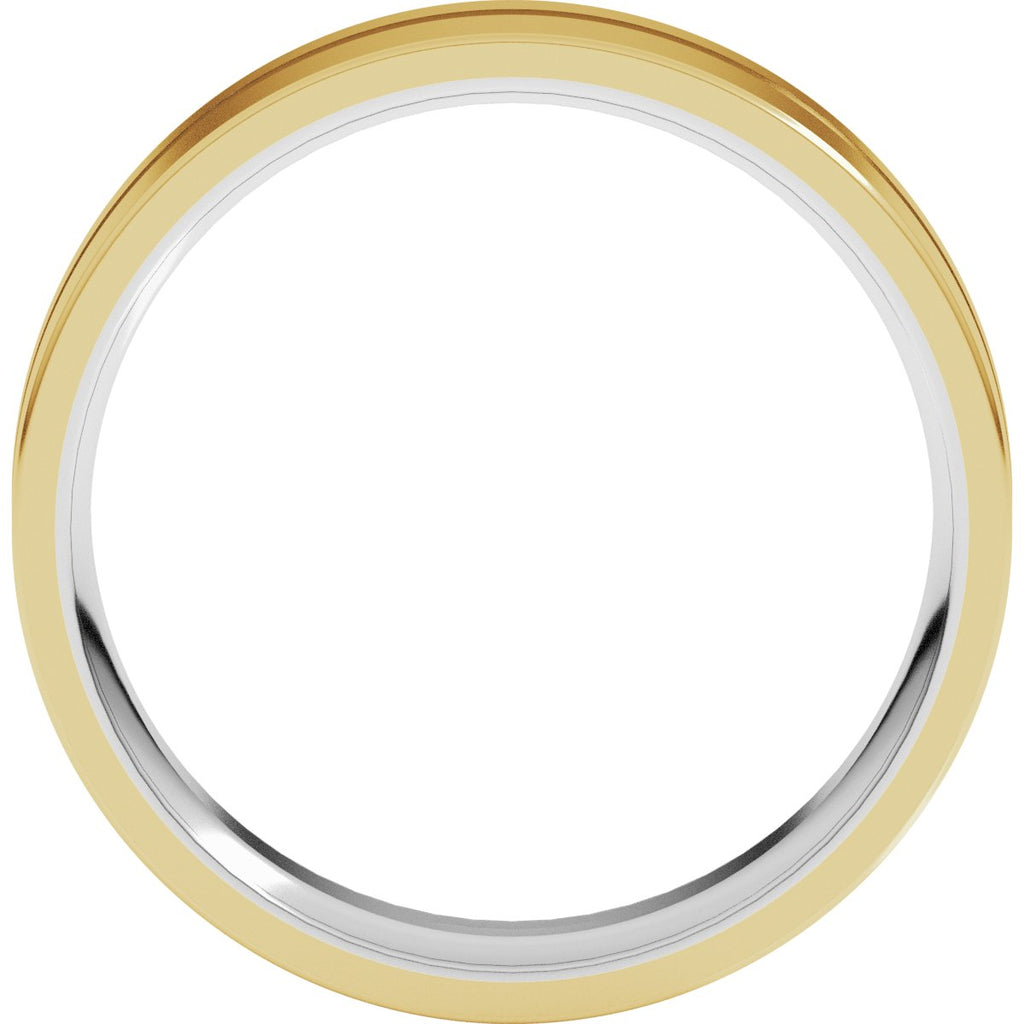 Grooved Comfort-Fit Flat Band