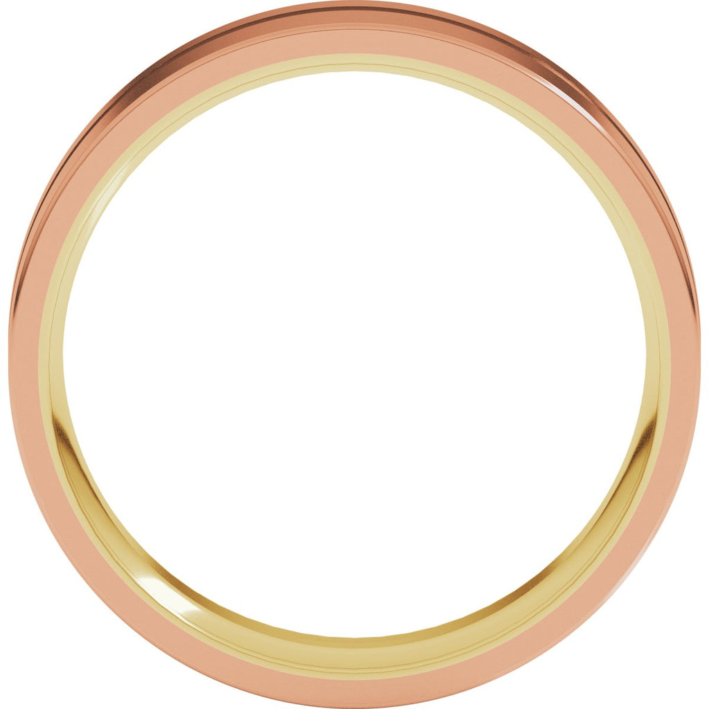 Grooved Comfort-Fit Flat Band