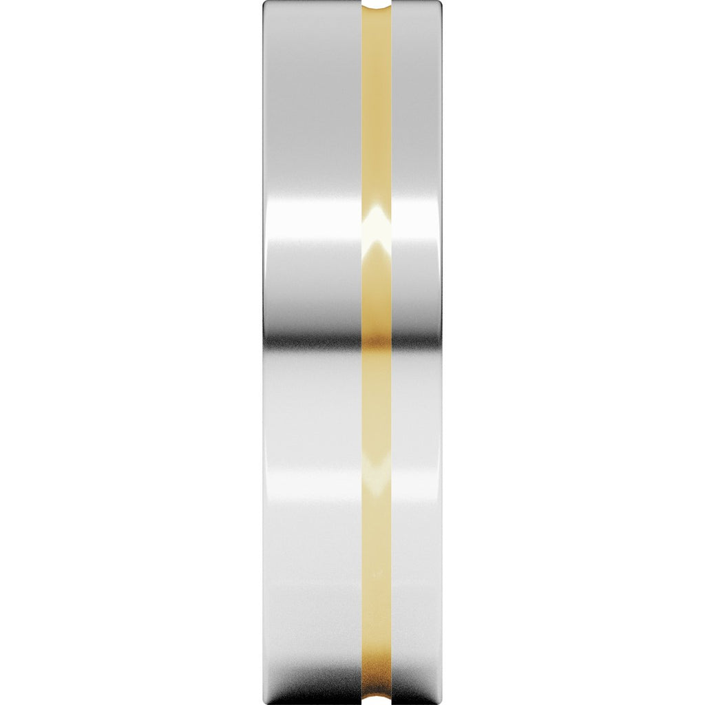 Grooved Comfort-Fit Flat Band