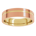 Grooved Comfort-Fit Flat Band