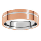 Grooved Comfort-Fit Flat Band