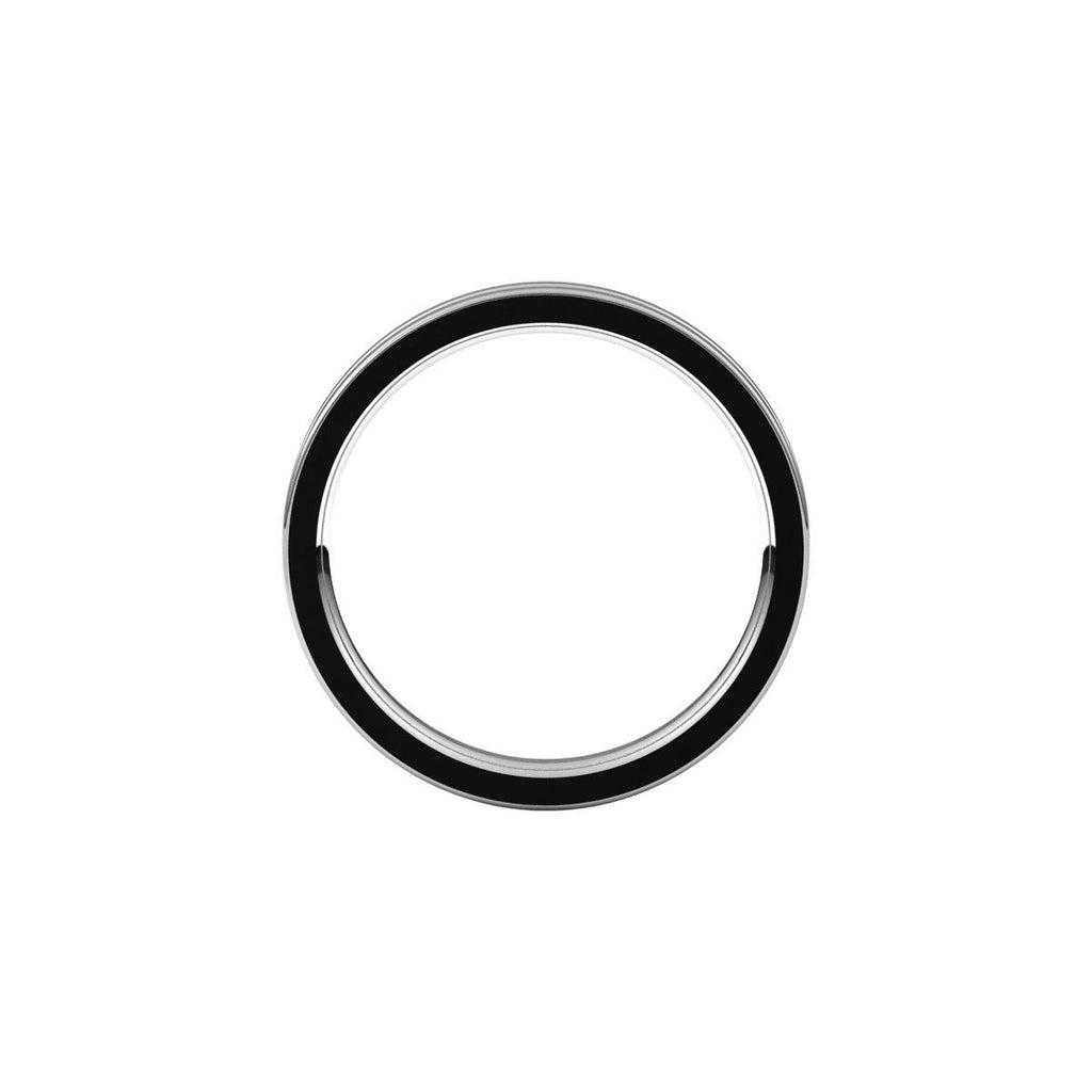 Grooved Comfort-Fit Flat Band