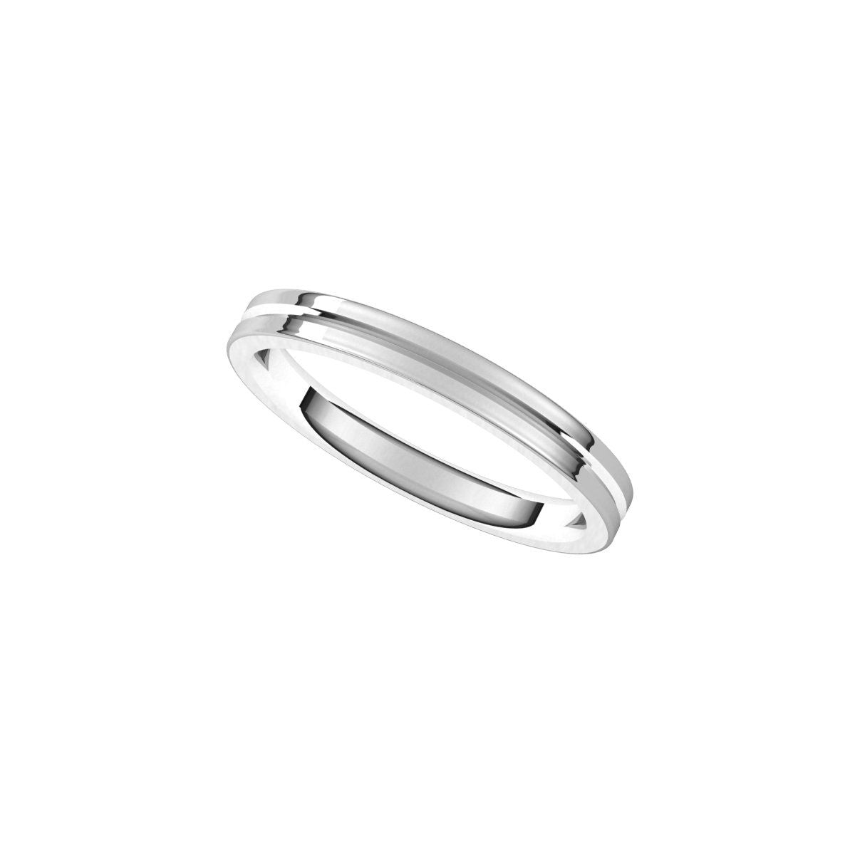 Grooved Comfort-Fit Flat Band