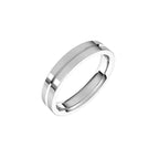 Grooved Comfort-Fit Flat Band