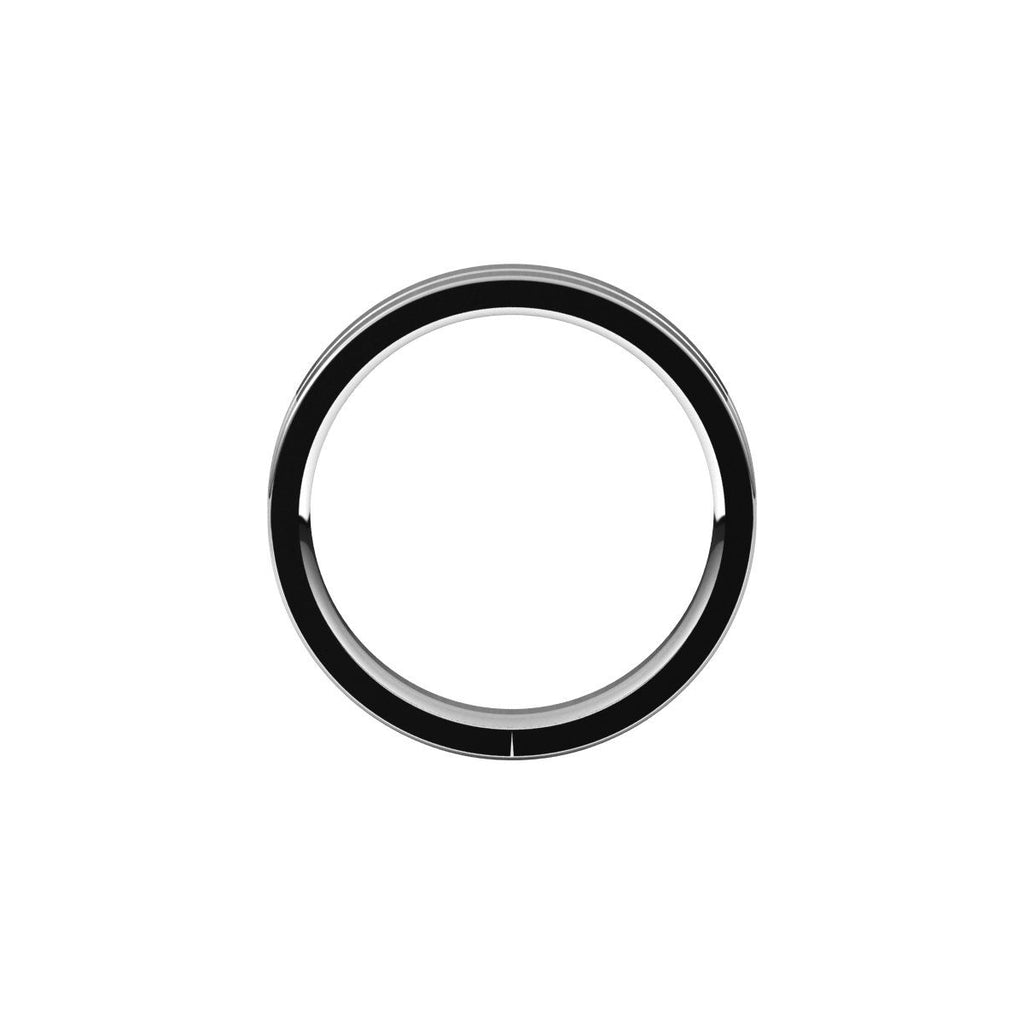 Grooved Comfort-Fit Flat Band