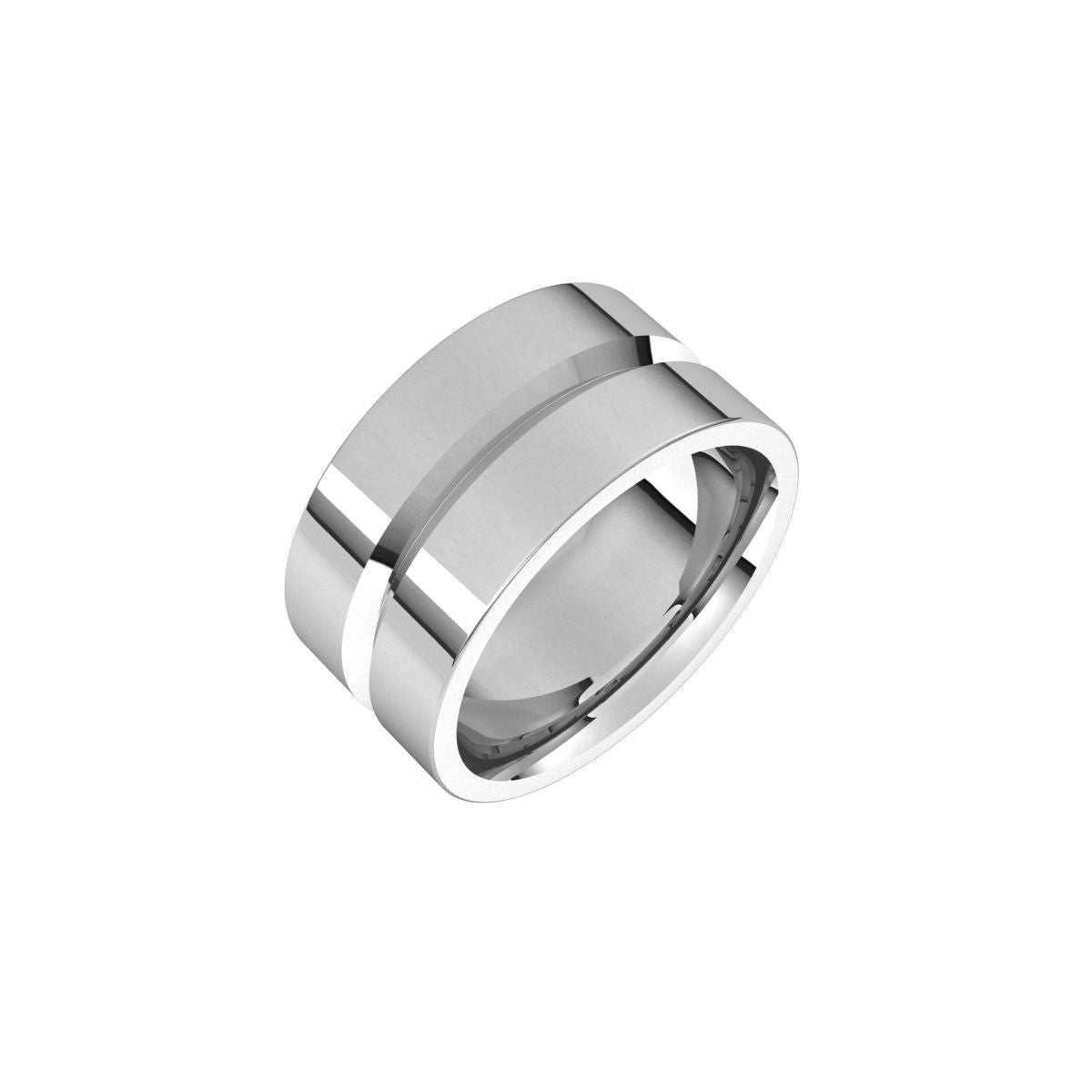 Grooved Comfort-Fit Flat Band