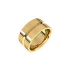 Grooved Comfort-Fit Flat Band