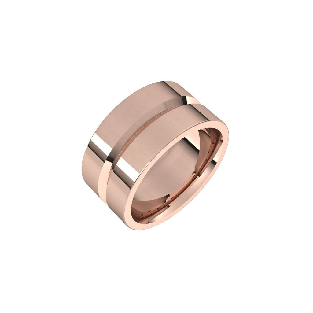 Grooved Comfort-Fit Flat Band