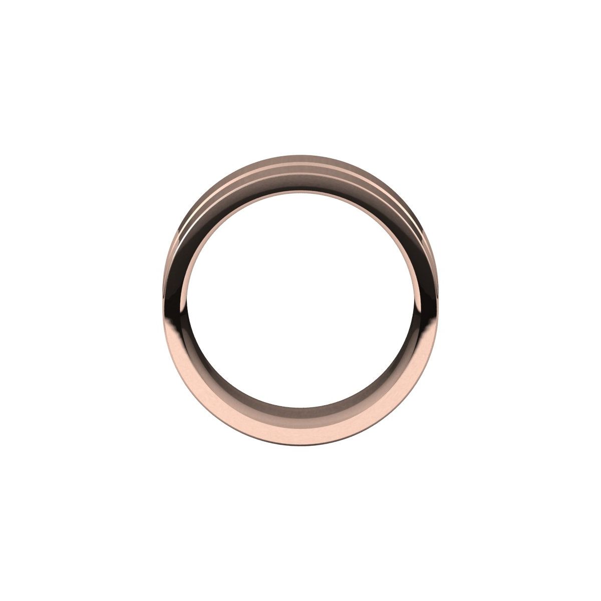 Grooved Comfort-Fit Flat Band