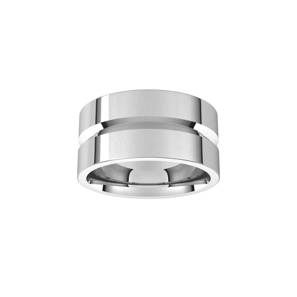 Grooved Comfort-Fit Flat Band