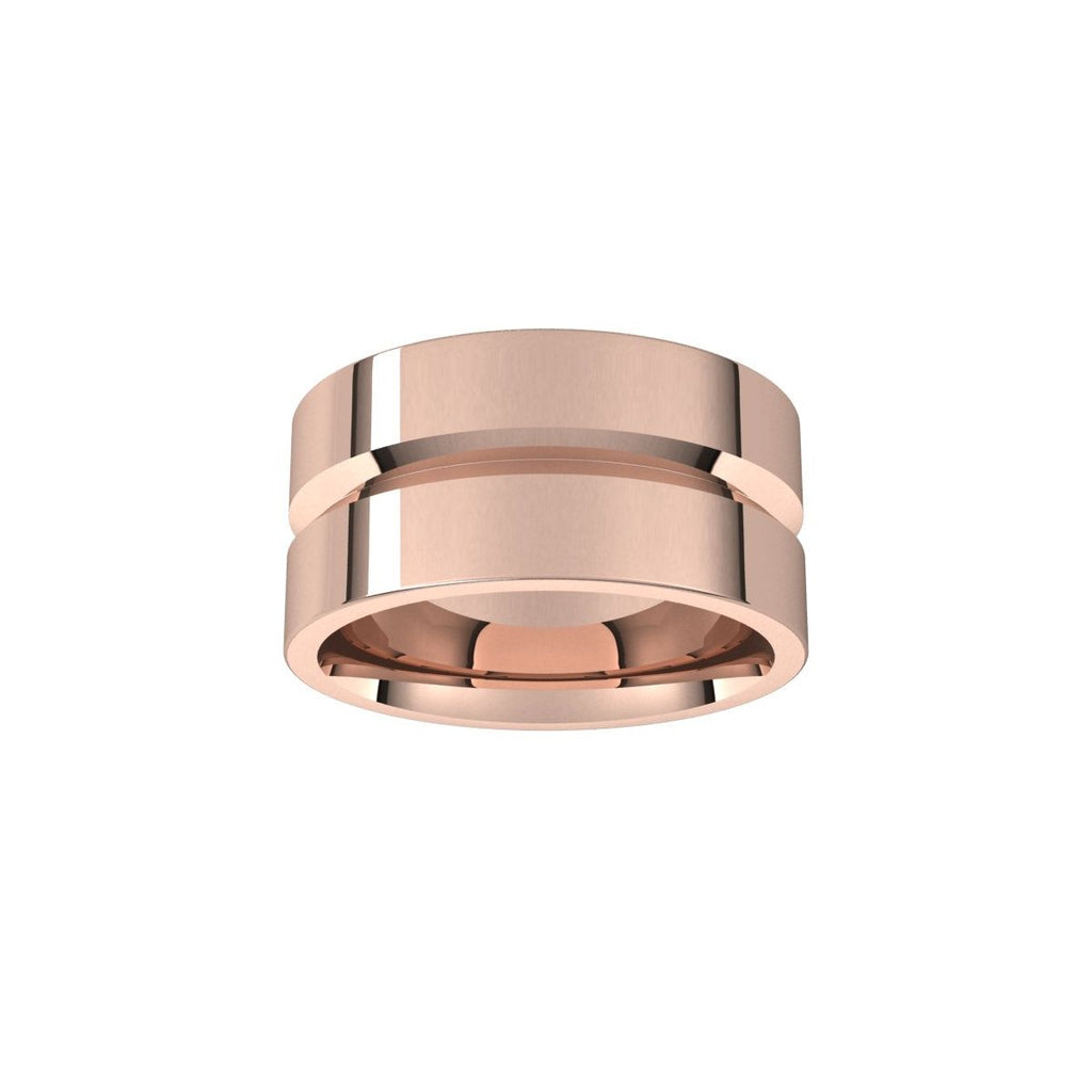 Grooved Comfort-Fit Flat Band