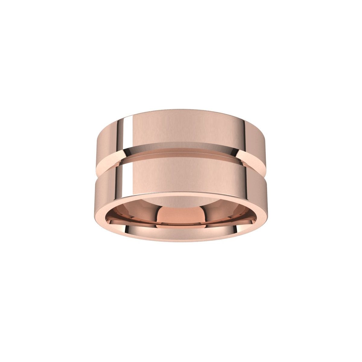 Grooved Comfort-Fit Flat Band