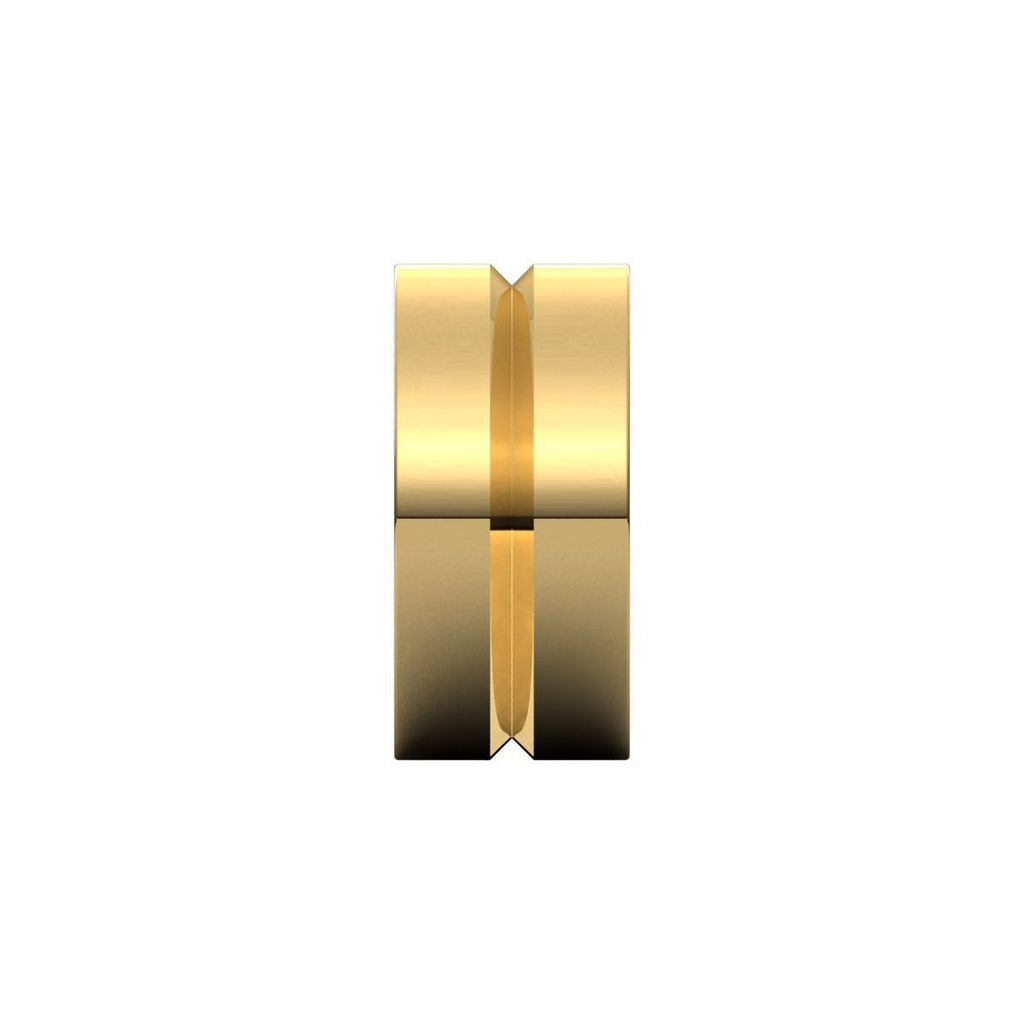 Grooved Comfort-Fit Flat Band