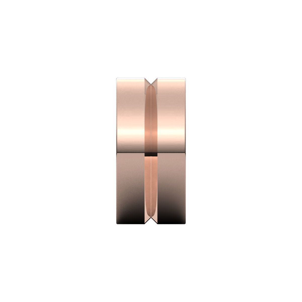 Grooved Comfort-Fit Flat Band