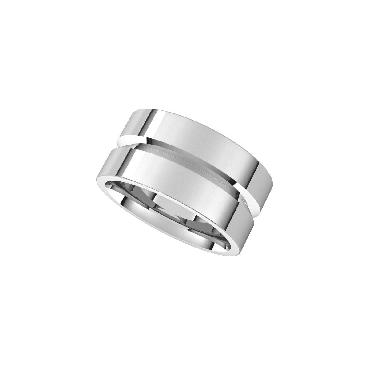 Grooved Comfort-Fit Flat Band